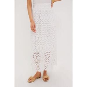 TUCKERNUCK White Lace Cassia Skirt Size M NWT Retail $228 Tuckernuck